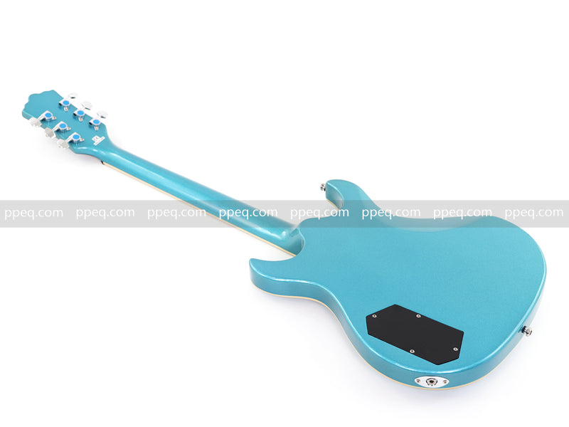 6-String Tiffany Blue Electric Guitar with Gloss Metallic Finish (HY-2509)
