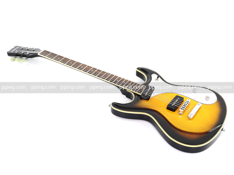 6-String Vintage Sunburst Electric Guitar with Gloss Finish (HY-2535)