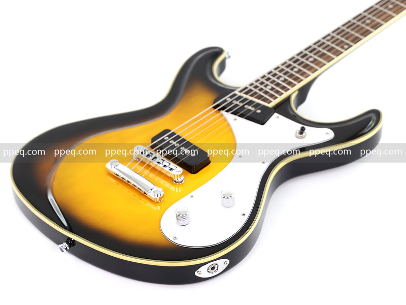 6-String Vintage Sunburst Electric Guitar with Gloss Finish (HY-2535)