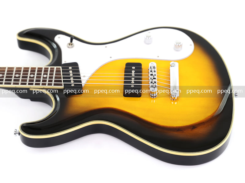 6-String Vintage Sunburst Electric Guitar with Gloss Finish (HY-2535)