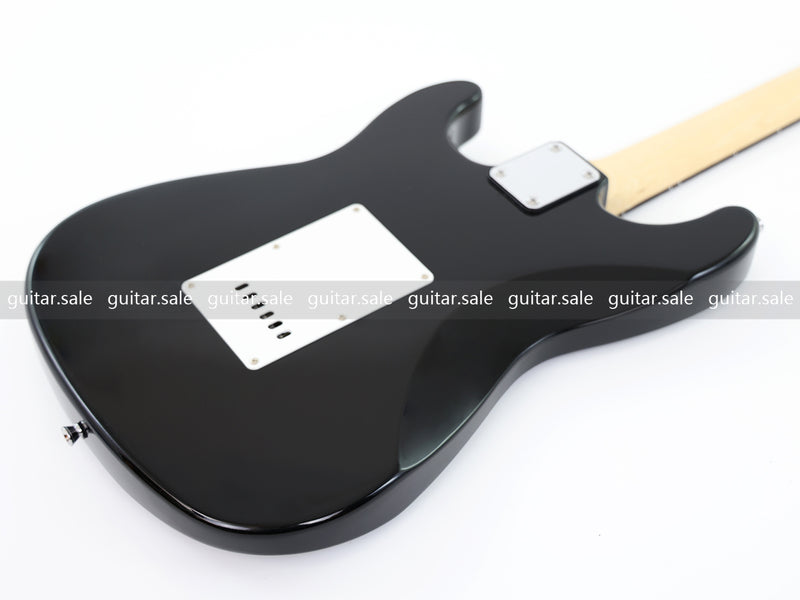 6-String ST-Style Electric Guitar with Gloss Black Finish (PHY-161F, Fast Shipping, Tariff-free)