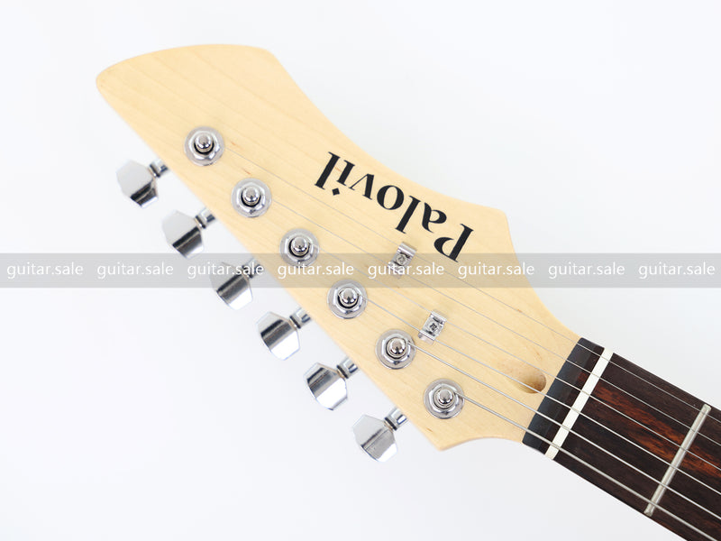 6-String ST-Style Electric Guitar with Gloss Black Finish (PHY-161F, Fast Shipping, Tariff-free)