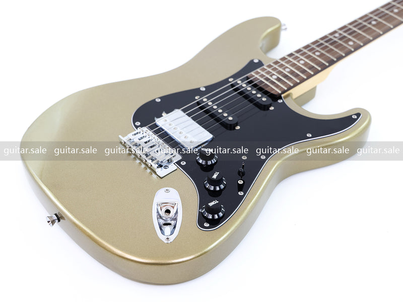6-String ST-Style Electric Guitar with Gloss Silver Gray Metallic Finish (PHY-164F, Fast Shipping, Tariff-free)