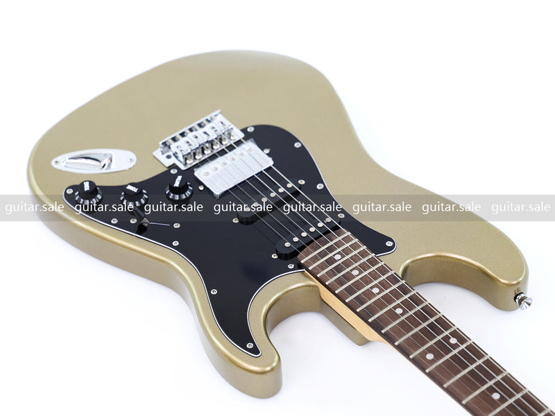 6-String ST-Style Electric Guitar with Gloss Silver Gray Metallic Finish (PHY-164F, Fast Shipping, Tariff-free)