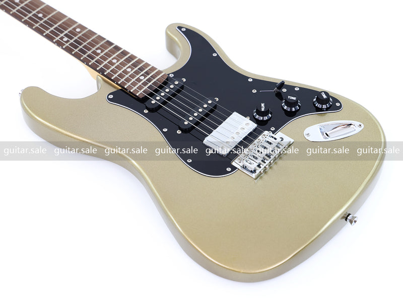 6-String ST-Style Electric Guitar with Gloss Silver Gray Metallic Finish (PHY-164F, Fast Shipping, Tariff-free)