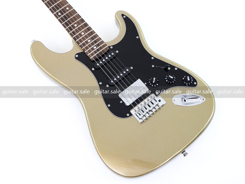 6-String ST-Style Electric Guitar with Gloss Silver Gray Metallic Finish (PHY-164F, Fast Shipping, Tariff-free)