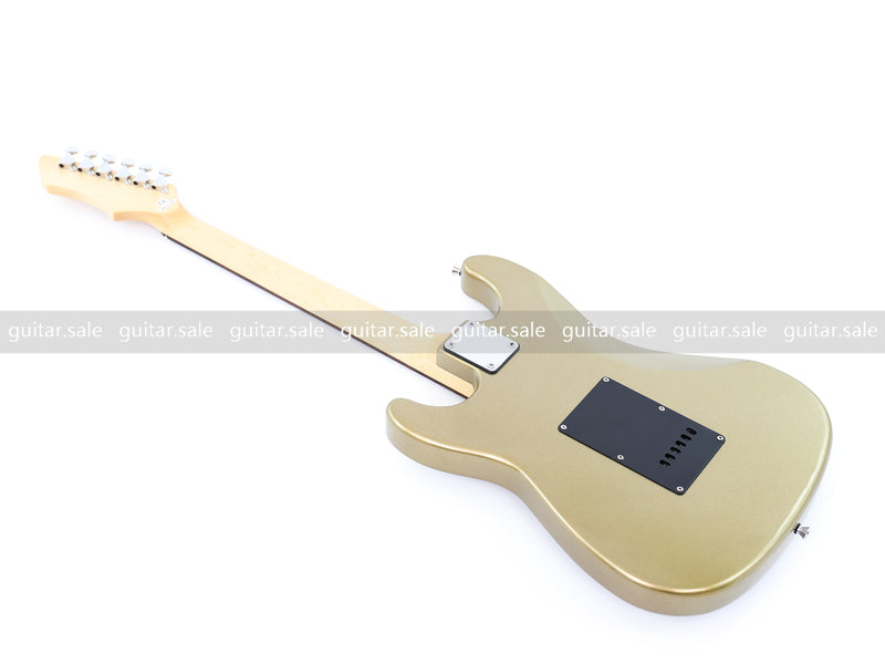 6-String ST-Style Electric Guitar with Gloss Silver Gray Metallic Finish (PHY-164F, Fast Shipping, Tariff-free)