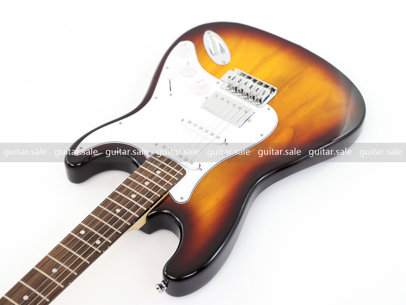 6-String ST-Style Electric Guitar with Gloss Sunburst Finish (PHY-163F, Fast Shipping, Tariff-free)