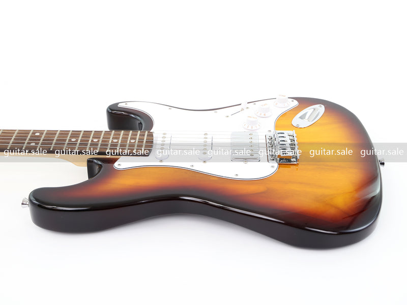 6-String ST-Style Electric Guitar with Gloss Sunburst Finish (PHY-163F, Fast Shipping, Tariff-free)