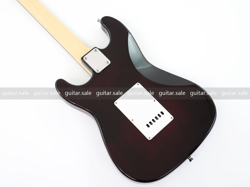 6-String ST-Style Electric Guitar with Gloss Sunburst Finish (PHY-163F, Fast Shipping, Tariff-free)