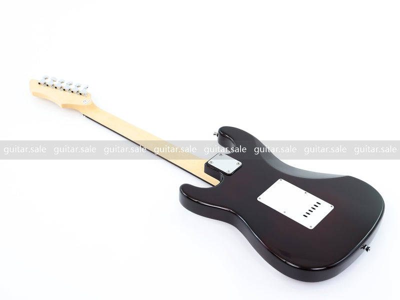 6-String ST-Style Electric Guitar with Gloss Sunburst Finish (PHY-163F, Fast Shipping, Tariff-free)