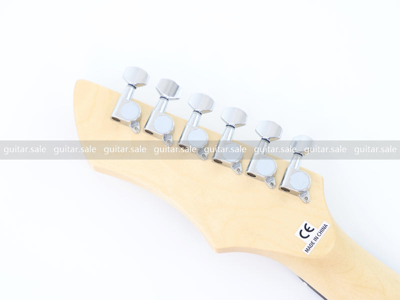 6-String ST-Style Electric Guitar with Gloss Sunburst Finish (PHY-163F, Fast Shipping, Tariff-free)