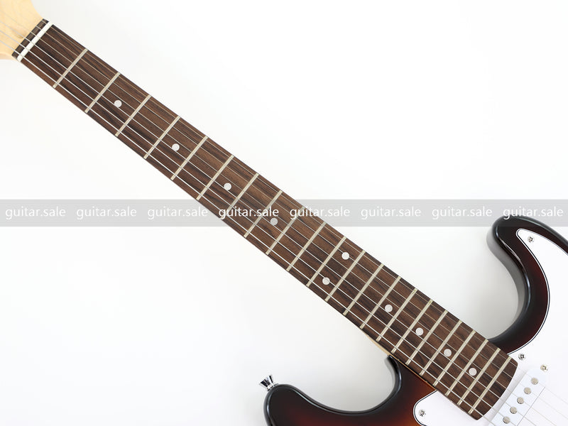 6-String ST-Style Electric Guitar with Gloss Sunburst Finish (PHY-163F, Fast Shipping, Tariff-free)