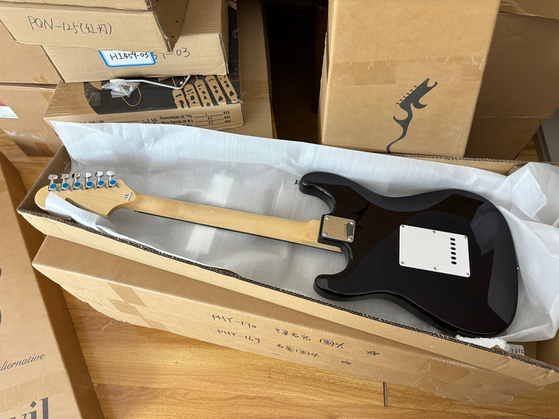 6-String ST-Style Electric Guitar with Gloss Sunburst Finish (PHY-171F, Fast Shipping, Tariff-free)
