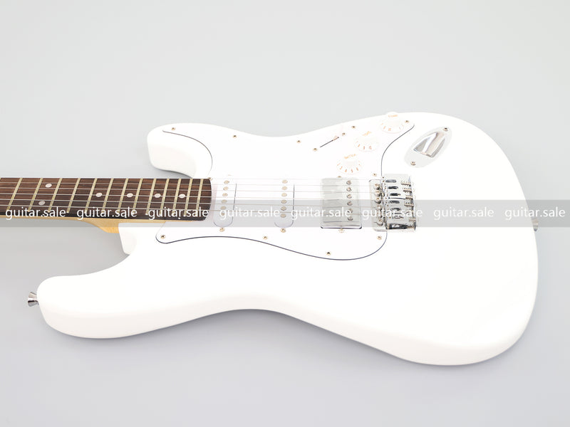 6-String ST-Style Electric Guitar with Gloss White Finish (PHY-162F, Fast Shipping, Tariff-free)