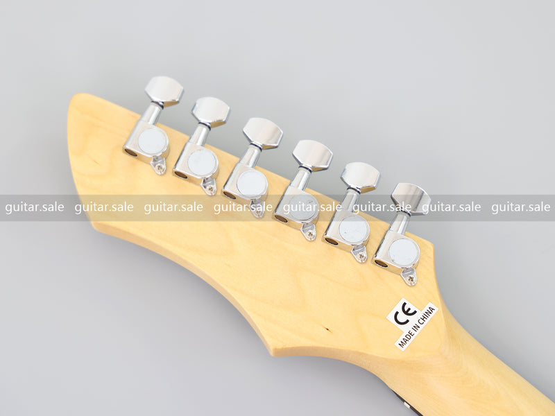 6-String ST-Style Electric Guitar with Gloss White Finish (PHY-162F, Fast Shipping, Tariff-free)