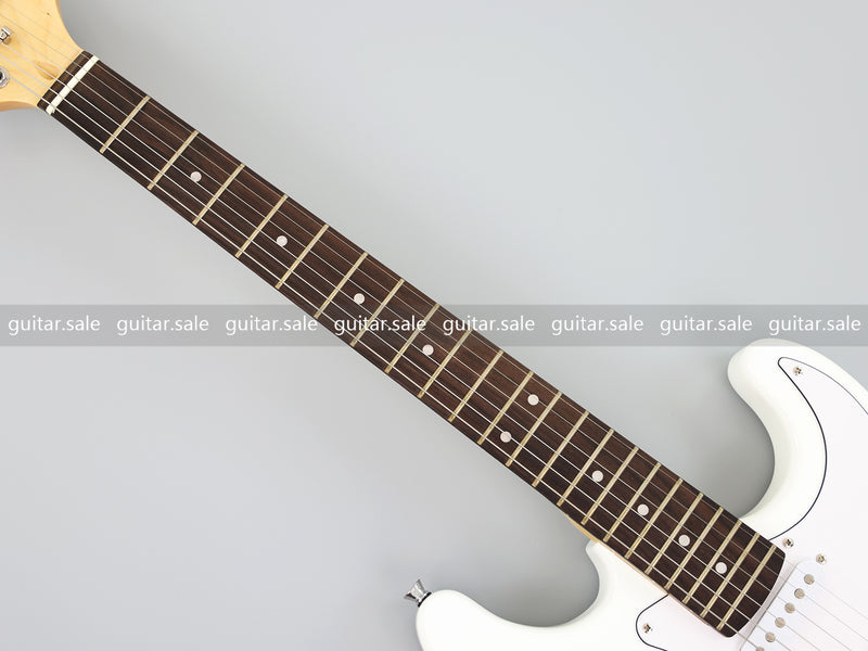 6-String ST-Style Electric Guitar with Gloss White Finish (PHY-162F, Fast Shipping, Tariff-free)