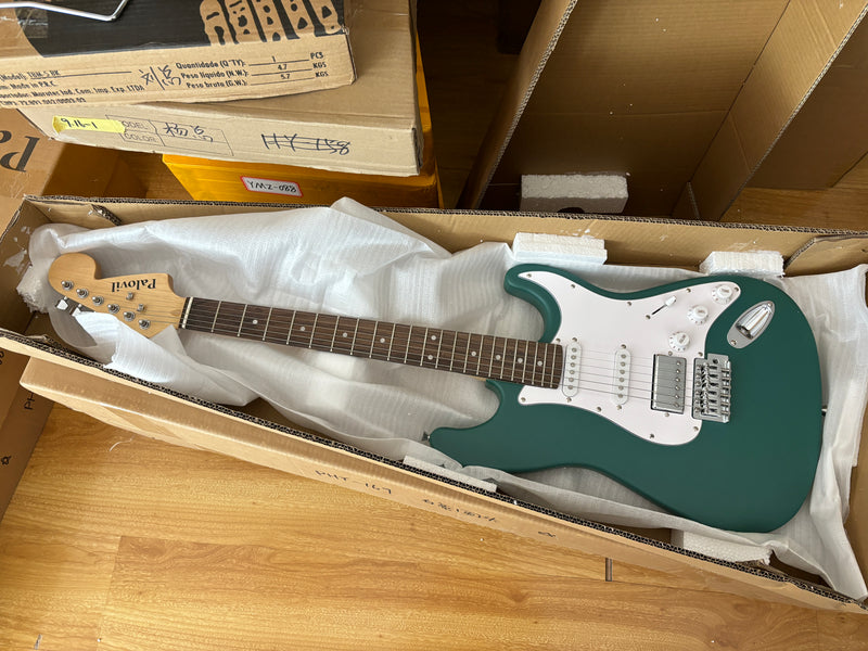 6-String ST-Style Electric Guitar with Matte Teal Finish (PHY-170F, Fast Shipping, Tariff-free)
