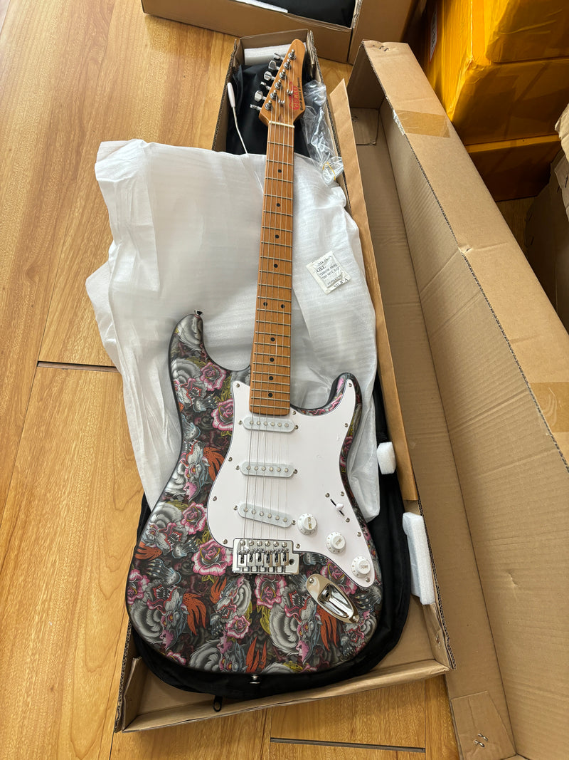 6-String ST-Style PC Body Electric Guitar with Matte Mesmerizing Loong Finish (XST-305)