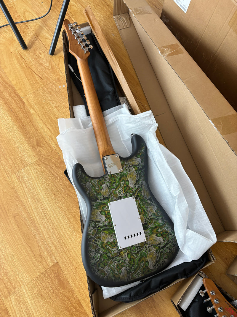 Loong String Strand 6-String ST-Style PC Body Electric Guitar with Matte Mesmerizing Loong ...