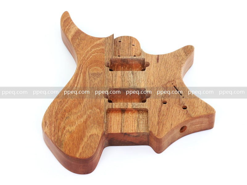 6 String Headless Solid Mahogany Electric Guitar Body with Satin Finish (DTB-001)
