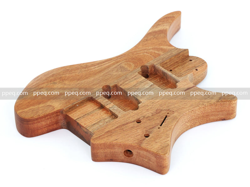 6 String Headless Solid Mahogany Electric Guitar Body with Satin Finish (DTB-001)