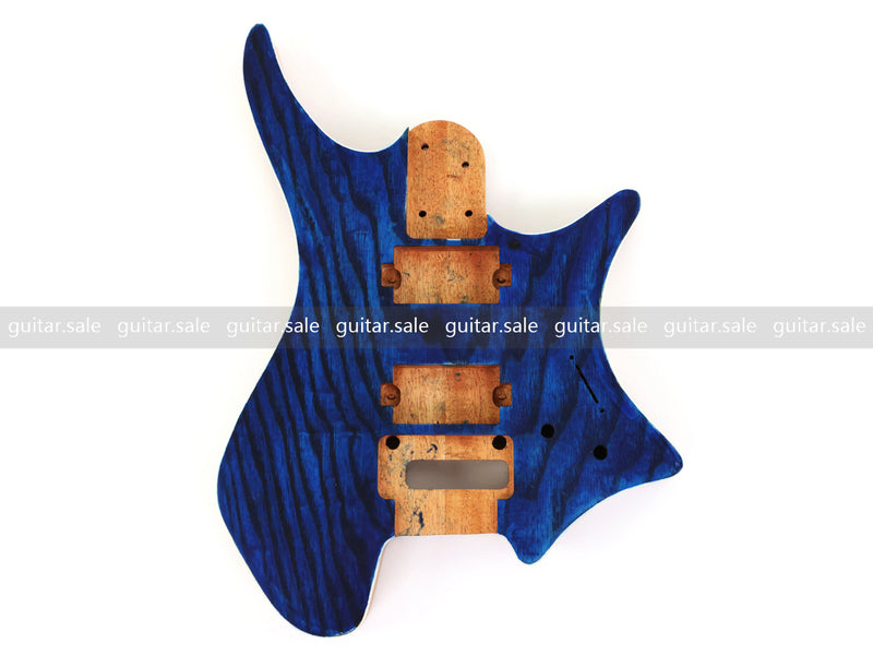 6 String Headless Solid Mahogany Electric Guitar Body with Satin Finish (YMB-001)