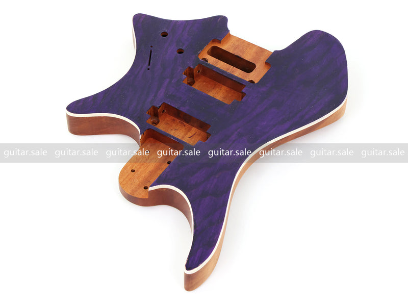 6 String Headless Solid Mahogany Electric Guitar Body with Satin Finish (YMB-004)