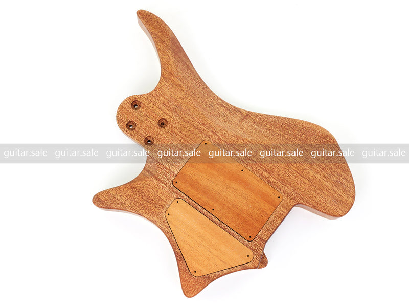 6 String Headless Solid Mahogany Electric Guitar Body with Satin Finish (YMB-006)