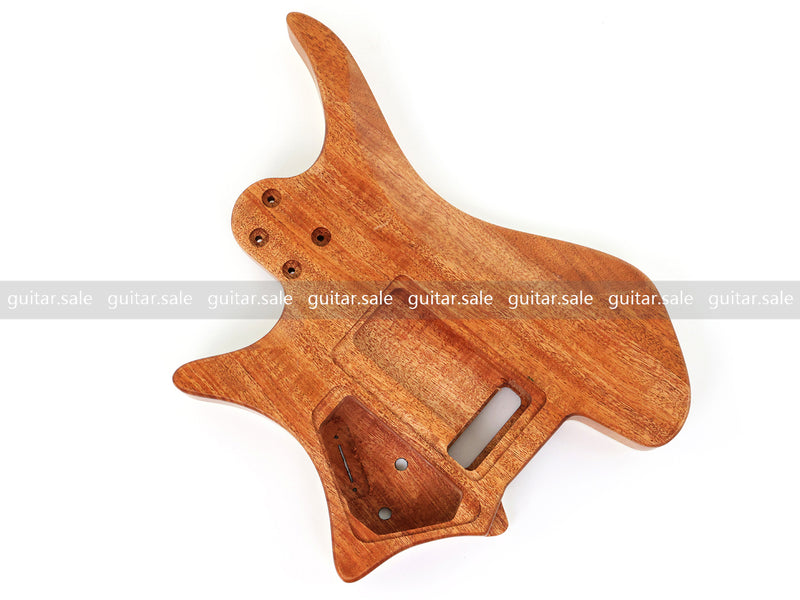 6 String Headless Solid Mahogany Electric Guitar Body with Satin Finish (YMB-011)
