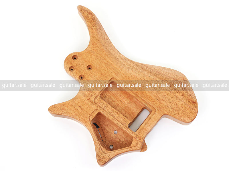 6 String Headless Solid Mahogany Electric Guitar Body with Satin Finish (YMB-012)