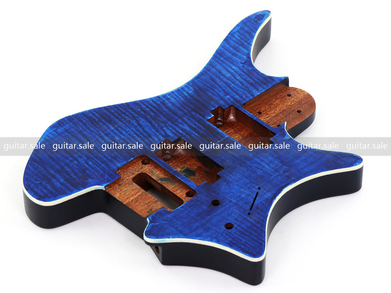 6 String Headless Solid Mahogany Electric Guitar Body with Satin Finish (YMB-026)