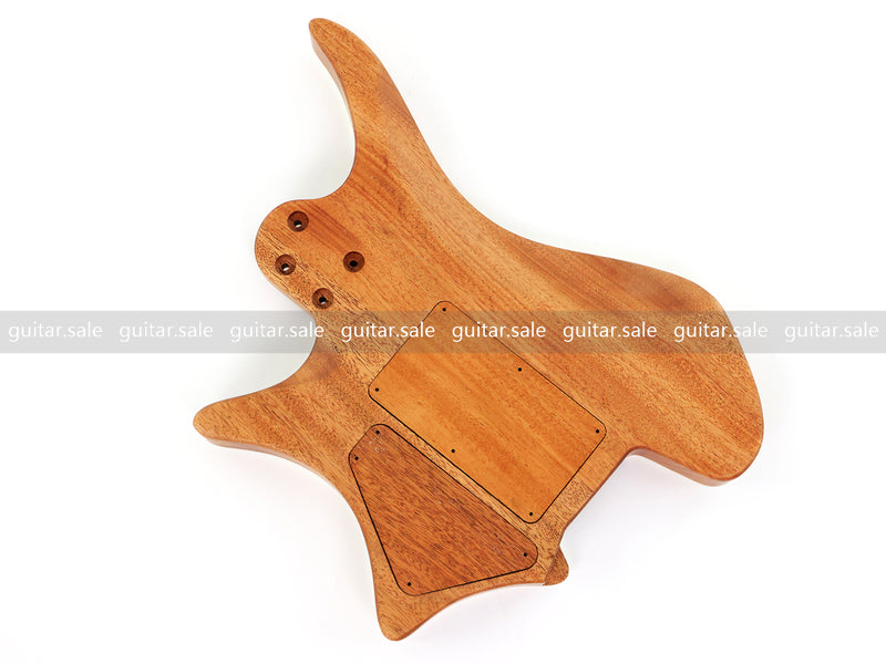 6 String Headless Solid Mahogany Electric Guitar Body with Satin Finish (YMB-028)