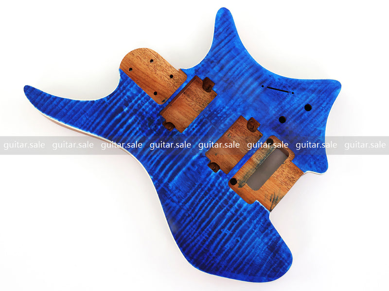 6 String Headless Solid Mahogany Electric Guitar Body with Satin Finish (YMB-028)