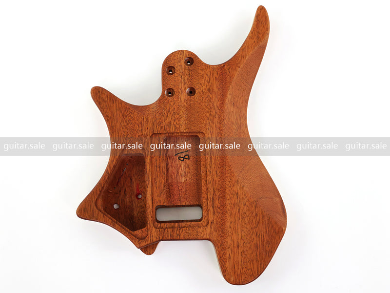 6 String Headless Solid Mahogany Electric Guitar Body with Satin Finish (YMB-029)