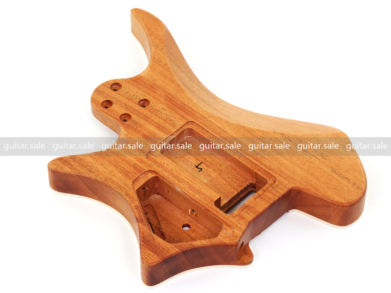 6 String Headless Solid Mahogany Electric Guitar Body with Satin Finish (YMB-036)