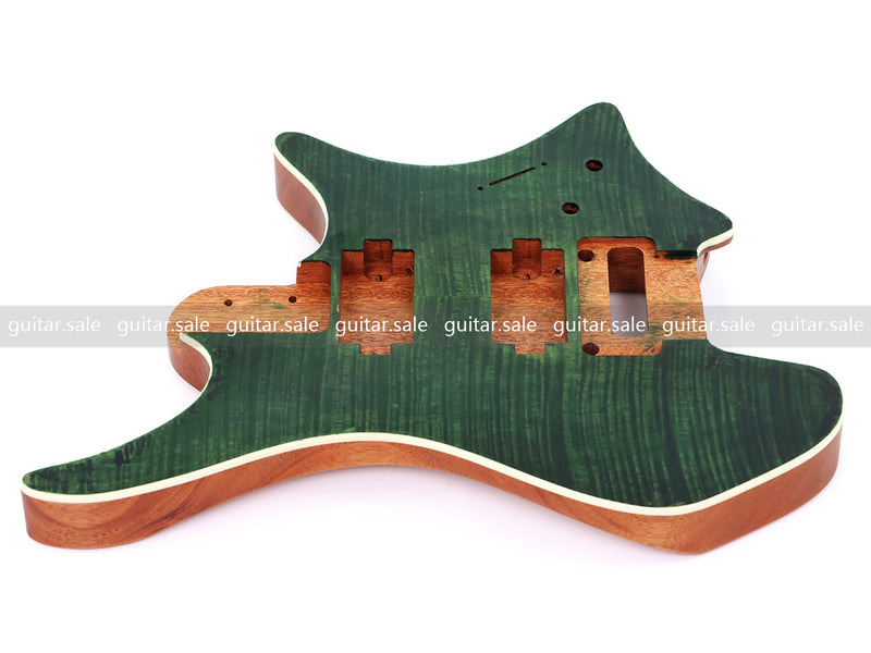 6 String Headless Solid Mahogany Electric Guitar Body with Satin Finish (YMB-051)