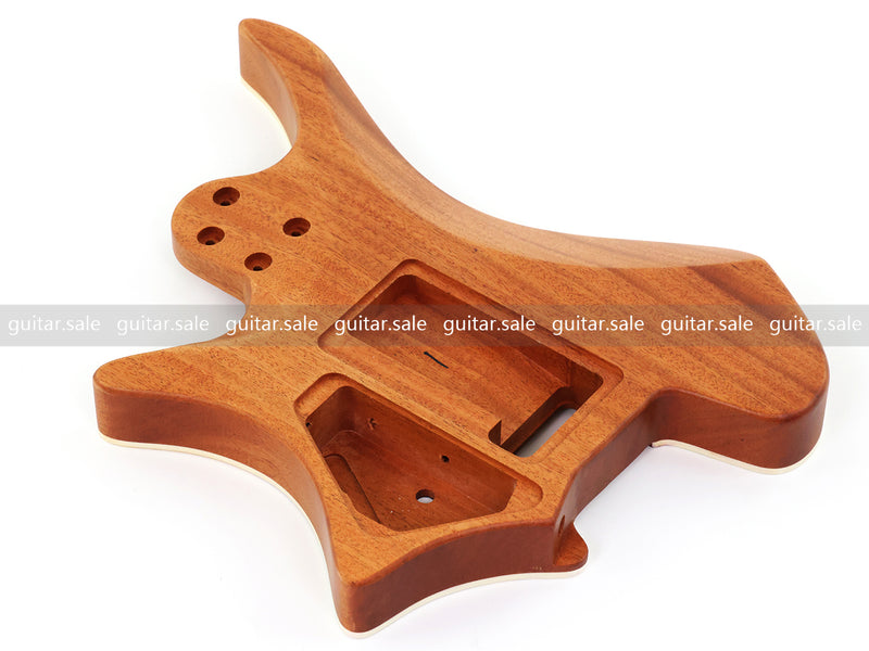 6 String Headless Solid Mahogany Electric Guitar Body with Satin Finish (YMB-052)