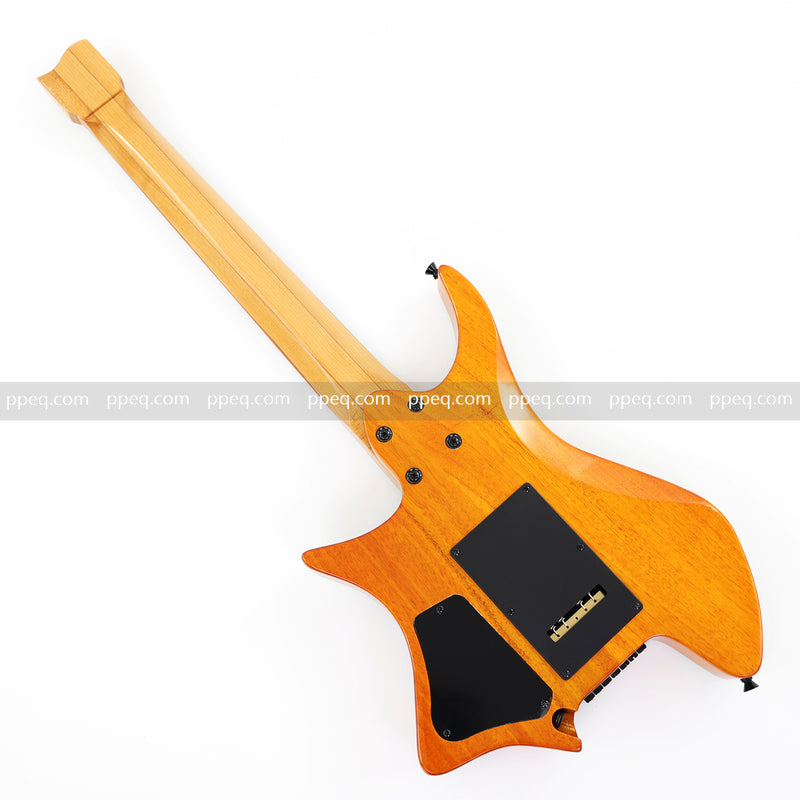 7-String Tapered Neck ResinBurl Body Headless Electric Guitar (PHG-016)
