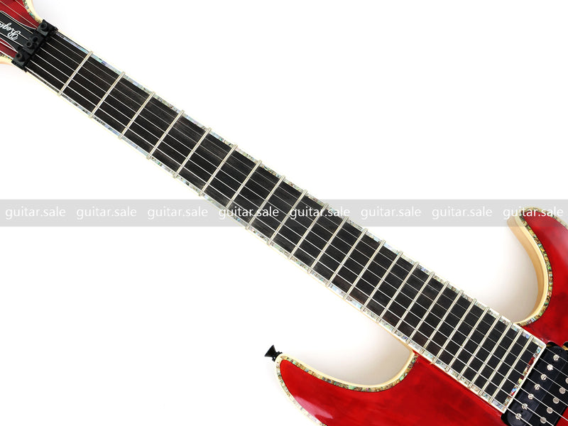 7 String Neck-Through Electric Guitar with Gloss Red Finish (GKS-144)