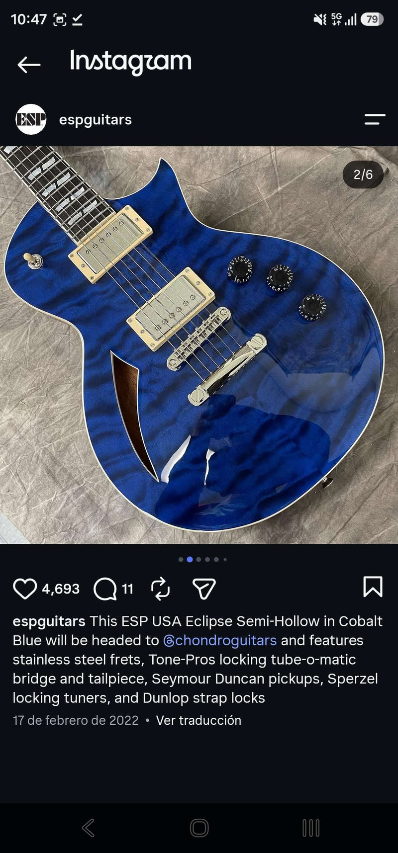 Custom 7-String Semi-Hollow Electric Guitar (2026-10-14)