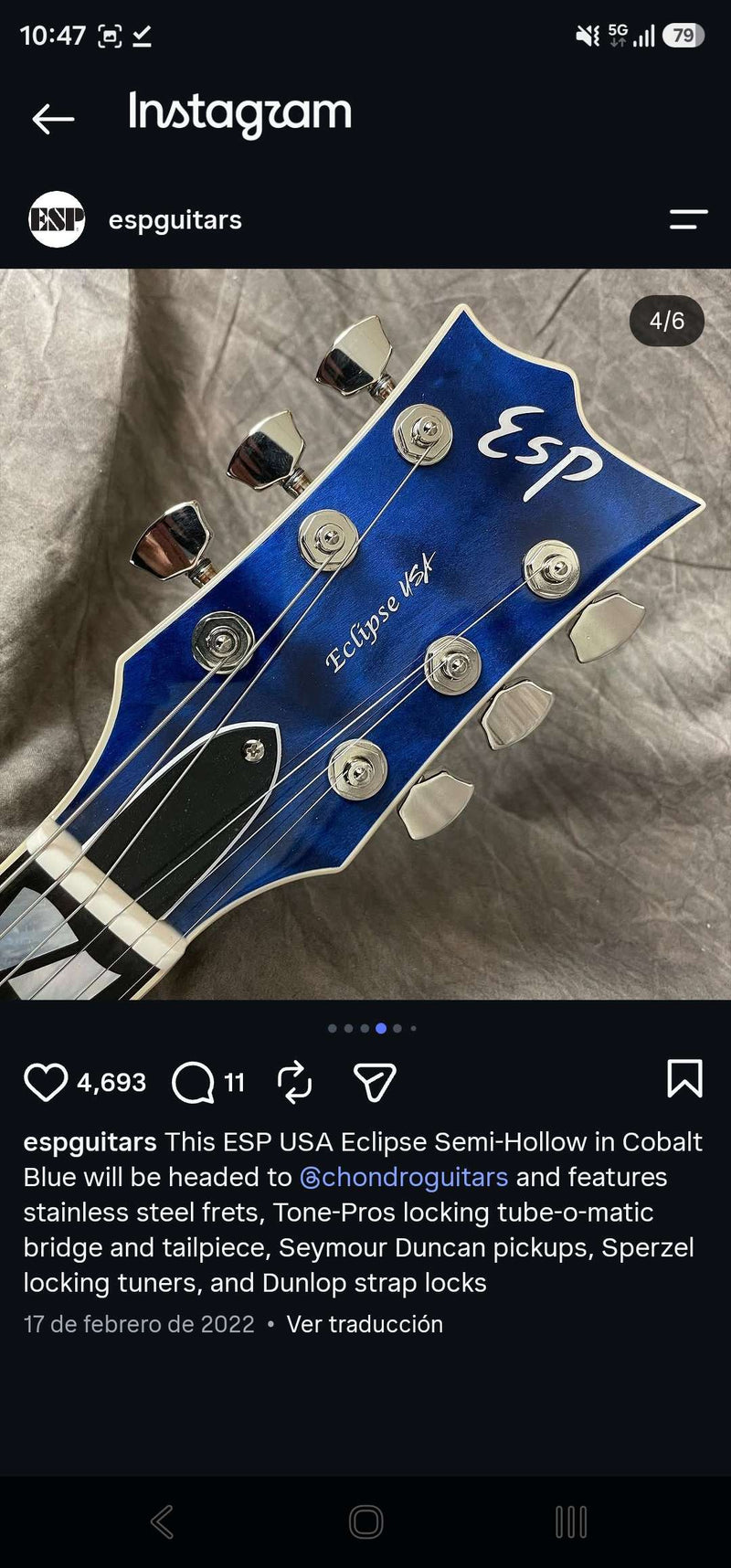 Custom 7-String Semi-Hollow Electric Guitar (2026-10-14)