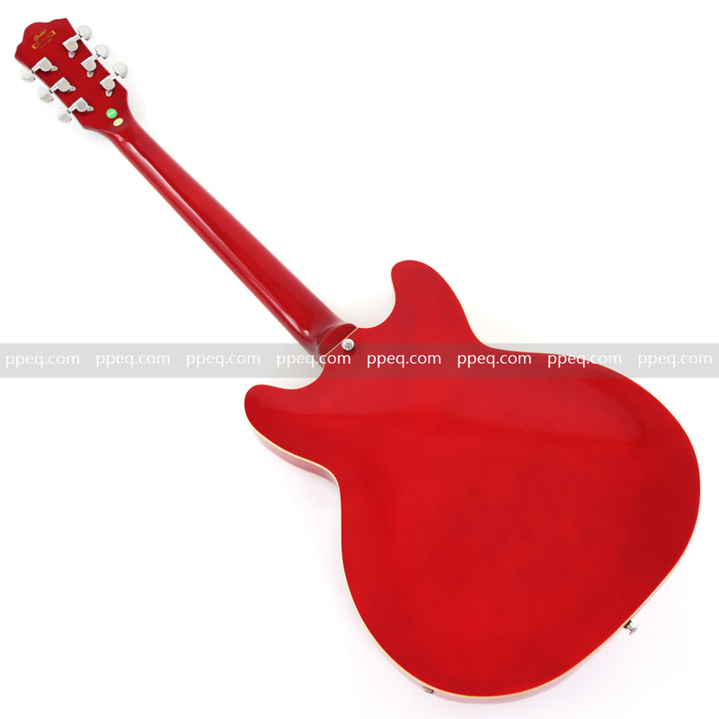 ES-335 Inspired Semi-Hollow Electric Guitar with Glossy Finish & Modern Headstock (YMZ-045)