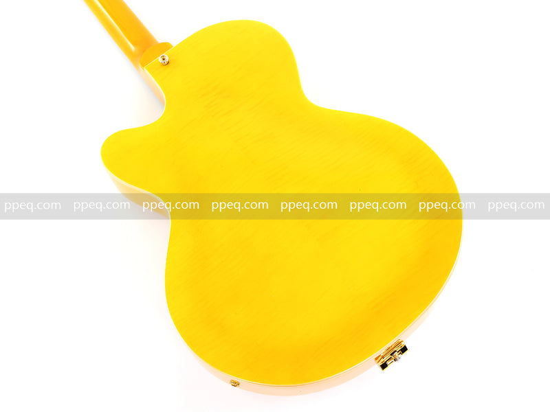 ES-Style Semi-Hollow Body Jazz Electric Guitar with Flamed Maple Veneer (HY-2549)
