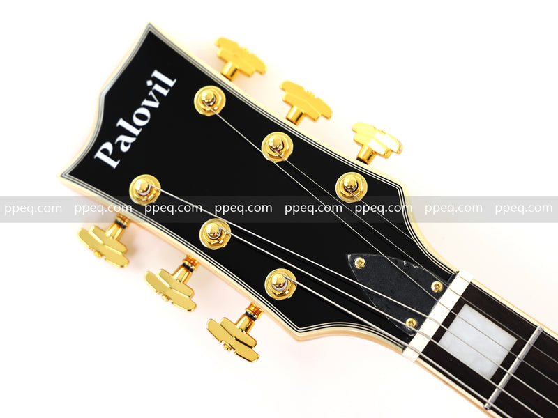 ES-Style Semi-Hollow Body Jazz Electric Guitar with Flamed Maple Veneer (HY-2549)
