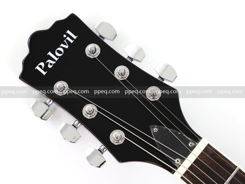 ES-Style Semi-Hollow Body Electric Guitar with AA Birdseye Maple Veneer Top (HY-2554)