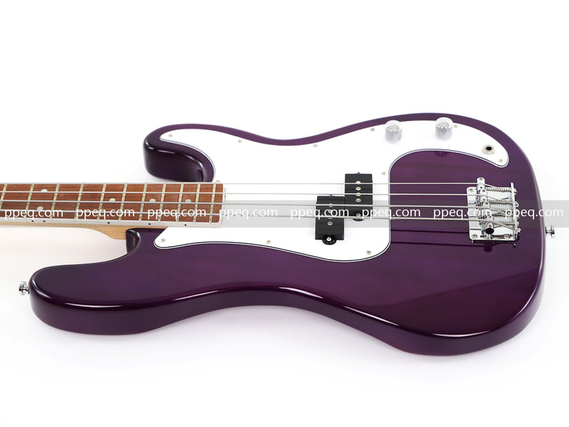 Gloss Dark Purple 4-String PB-Style Electric Bass Guitar (HY-2551)