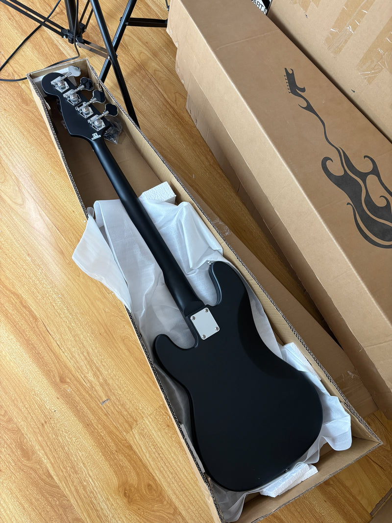Gloss Black 4-String PB-Style Electric Bass Guitar (HY-2552)
