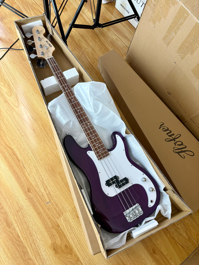 Gloss Dark Purple 4-String PB-Style Electric Bass Guitar (HY-2551)