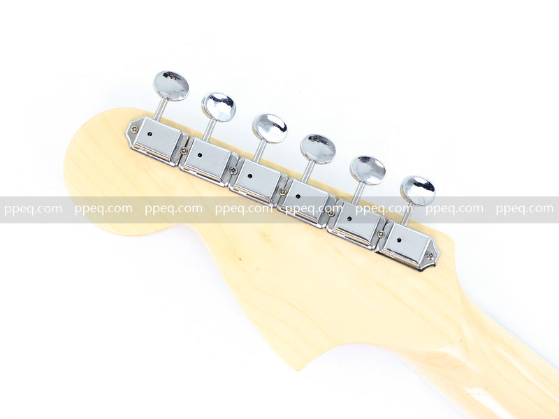 Jaguar Style Semi-Hollow Body Electric Guitar with Gloss Black Finish (GKS-015, No Logo)